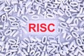 RISC concept with scattered binary code 3D
