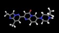 Risdiplam drug molecule, 3D illustration. A medication used to treat spinal muscular atrophy