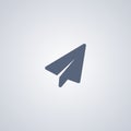 Rise, paper airplane, vector best flat icon