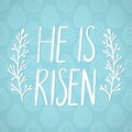 He is risen, Happy Easter holiday celebration card