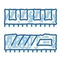 riser memory cards doodle icon hand drawn illustration