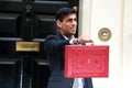 Rishi Sunak outside No. 11 Downing street in London, UK. Royalty Free Stock Photo