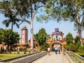 Beautiful view of Parmarth Niketan Ashram in Rishikesh