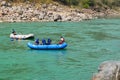 Rafting on Ganga river in Rishikesh, Uttarkhand, India Royalty Free Stock Photo