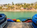 Rafting on the Ganga river in Rishikesh Royalty Free Stock Photo