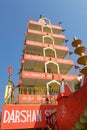 Beautiful view of Tera Manzil Temple, Trayambakeshwar in Rishikesh Royalty Free Stock Photo
