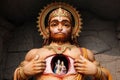 View of Hanuman statue in Parmarth Niketan Ashram, Rishikesh