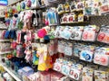 RISHON LE ZION, ISRAEL- JANUARY 3, 2018: Baby nipples, toys and accessories sold in the store