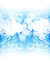 Rising air bubbles Royalty Free Stock Photo