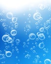 Rising air bubbles Royalty Free Stock Photo