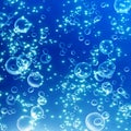 Rising air bubbles Royalty Free Stock Photo