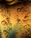 Rising air bubbles Royalty Free Stock Photo