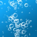 Rising air bubbles Royalty Free Stock Photo