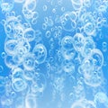 Rising air bubbles Royalty Free Stock Photo