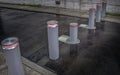 Rising bollards Royalty Free Stock Photo