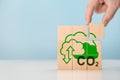 Rising CO2 emissions. Environmental pollution due to the energy crisis. Renewable energy-based green businesses can limit climate Royalty Free Stock Photo