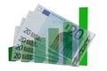 Twenty euro banknotes