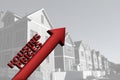 Rising home prices Royalty Free Stock Photo