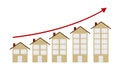 Rising Housing Market Concept Vector Illustration