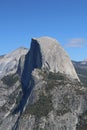 Rising nearly 5,000 feet above Yosemite Valley and 8,800 feet above sea level, Half Dome is a Yosemite icon Royalty Free Stock Photo