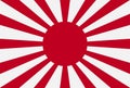 Rising Sun Flag of Japan vector eps10 Royalty Free Stock Photo