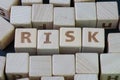 Risk assessment, decision to accept business result in uncertain Royalty Free Stock Photo