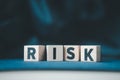 Risk assessment, the decision to accept business result in uncertainty, unpredictable situation concept Royalty Free Stock Photo