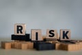 Risk assessment, decision to accept business result in uncertainty, unpredictable situation concept Royalty Free Stock Photo