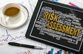 Risk assessment word cloud Royalty Free Stock Photo