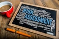 Risk assessment word cloud Royalty Free Stock Photo