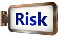 Risk on billboard background Royalty Free Stock Photo