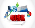 risk business graph illustration