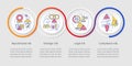 Risk categories loop infographic template Royalty Free Stock Photo