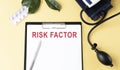 RISK FACTOR on the Document with yellow