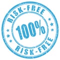 Risk free guarantee stamp