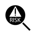 Risk icon, vector illustration