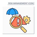 Risk identification color icon