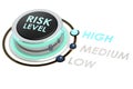 Risk knob turn to maximum Royalty Free Stock Photo