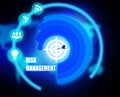 Risk Management concept plan graphic Royalty Free Stock Photo