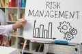 Risk management concept is shown using the text Royalty Free Stock Photo