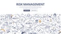Risk Management Doodle Illustration Royalty Free Stock Photo