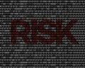 IT Risk Management Implementation with code number inside the word risk