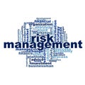 Risk management word cloud Royalty Free Stock Photo