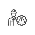 IT Risk Manager line icon