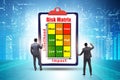 Risk Matrix concept with impact and likelihood