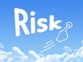 Risk message cloud shape