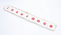Risk: the need for insurance. Royalty Free Stock Photo