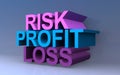 Risk profit loss Royalty Free Stock Photo