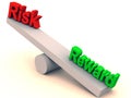 Risk and reward balance Royalty Free Stock Photo