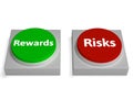 Risk Reward Buttons Shows Risks Or Rewards